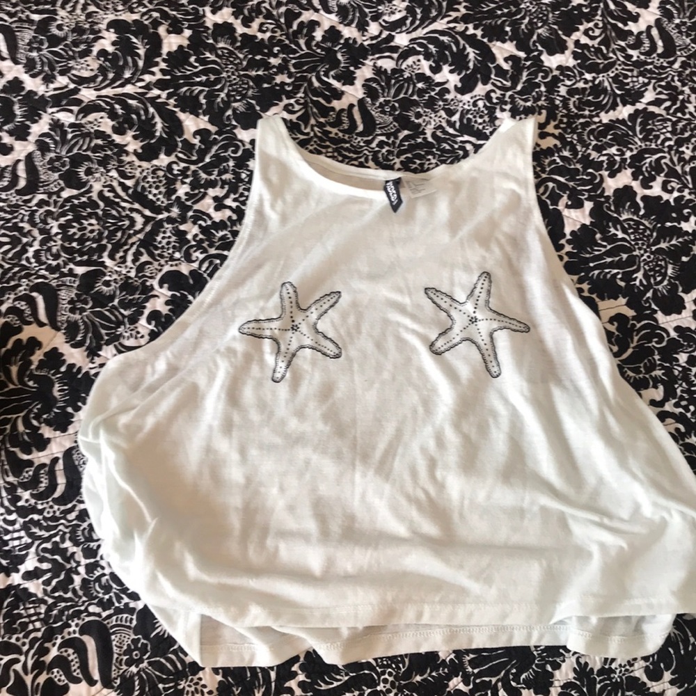 Starfish crop top tank